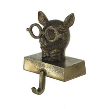 Load image into Gallery viewer, Brass Stocking Holder