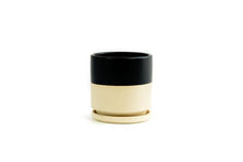 Load image into Gallery viewer, Gemstone Planter | Top Half Black