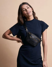Load image into Gallery viewer, Beck's Bum Bag | Black Croco Leather