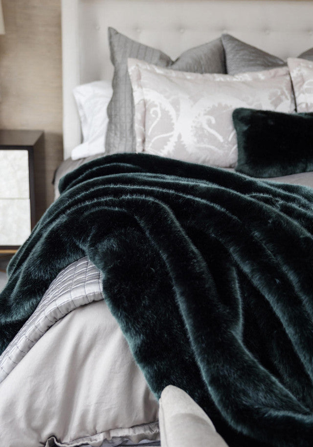 Emerald bed online throw