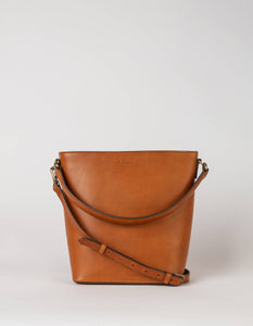 Leather Bobbi Bucket Bag Maxi | Cognac Classic Leather