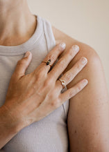 Load image into Gallery viewer, Triangle Ring | White Lambda Pave
