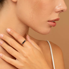 Load image into Gallery viewer, Onyx Bar Ring
