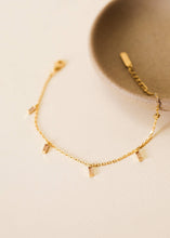 Load image into Gallery viewer, Baguette Drop Bracelet |  Champagne
