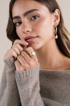 Load image into Gallery viewer, Half Pave Ring | White

