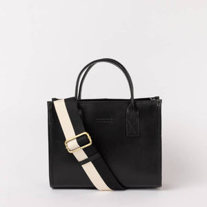 Jackie Midi | Black Classic Leather