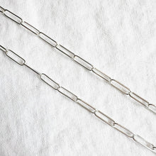 Load image into Gallery viewer, Silver Paperclip Chain
