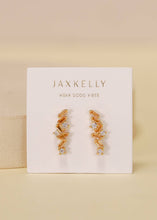 Load image into Gallery viewer, Cascading Baguette Drop Earrings | Gold
