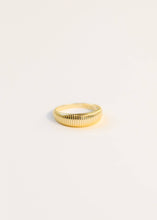 Load image into Gallery viewer, Ridged Gold Rings
