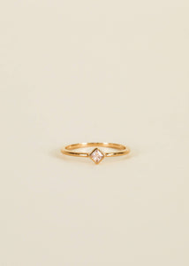 Diamond Stud Ring | Champagne