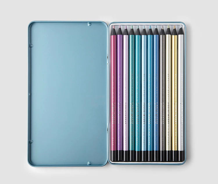 Colored Pencil Set l Metallic