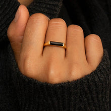 Load image into Gallery viewer, Onyx Bar Ring
