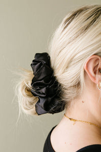 Shadow Satin Jumbo Scrunchie