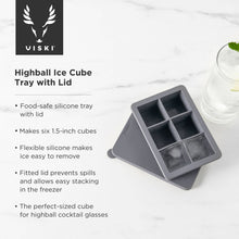 Load image into Gallery viewer, 1.5&quot; Highball Ice Cube Tray w/ Lid
