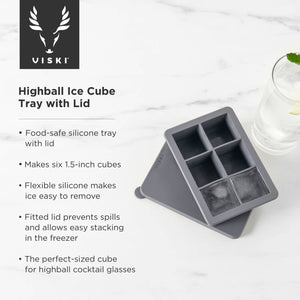 1.5" Highball Ice Cube Tray w/ Lid