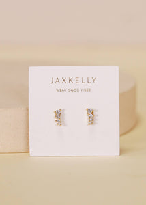 Mini Crawler Earring | White