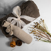 Load image into Gallery viewer, Double Cable Throw Blanket
