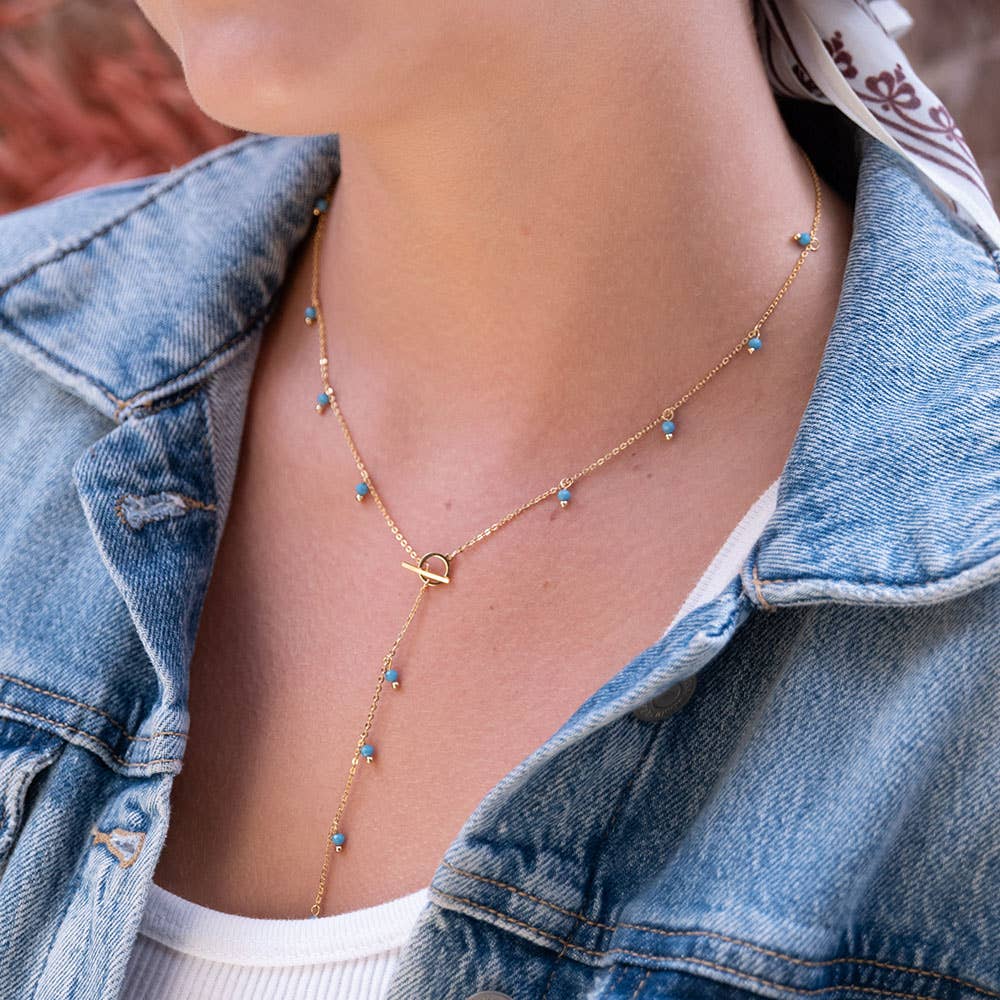 Beaded Lariat Necklace