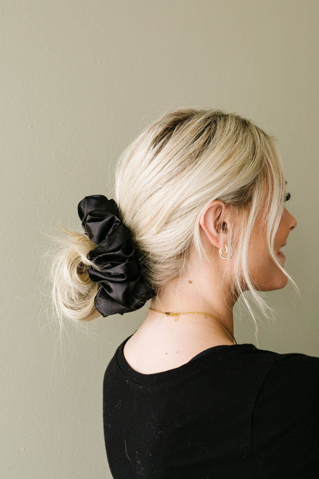 Shadow Satin Jumbo Scrunchie