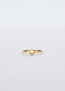 Floating Gemstone Ring | White Opal