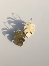 Load image into Gallery viewer, Monstera Leaf Earrings
