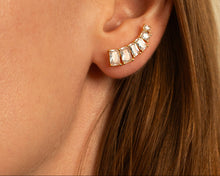 Load image into Gallery viewer, Emerald Cut Ear Climber
