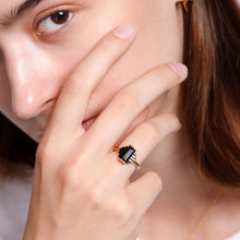 Load image into Gallery viewer, Black Art Deco Ring
