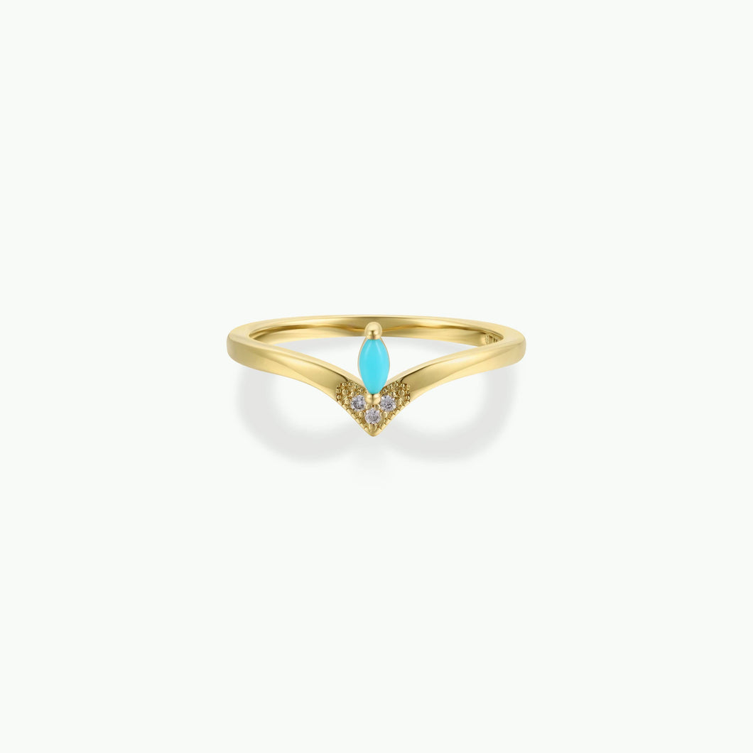Floating Gemstone Ring | Turquoise