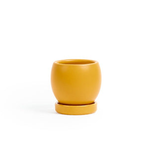 Gemstone Bolle Planter l Mustard