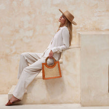 Load image into Gallery viewer, Rattan Weave Handbag with Round Handle
