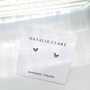 Winged Earrings | Lilac