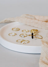 Load image into Gallery viewer, Triangle Ring | White Lambda Pave
