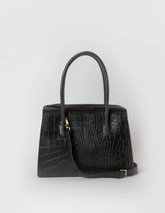 Kate Bag | Black Croco Classic Leather