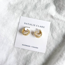 Load image into Gallery viewer, Geometric Huggie Hoop
