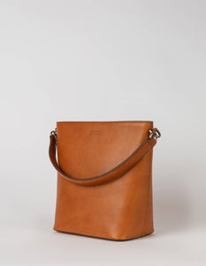 Leather Bobbi Bucket Bag Maxi | Cognac Classic Leather