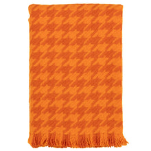 Load image into Gallery viewer, Houndstooth Throw | Orange
