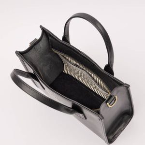 Jackie Midi | Black Classic Leather