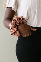 Load image into Gallery viewer, Clay Satin Jumbo Scrunchie
