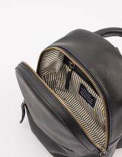 Load image into Gallery viewer, Ivy Mini Backpack l Black Soft Grain Leather
