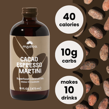 Load image into Gallery viewer, Cacao Espresso Martini Cocktail + Mocktail Mix
