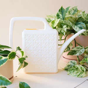 Breeze Block Watering Can l Ivory