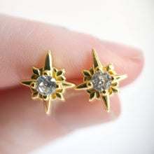 Load image into Gallery viewer, Compass Star Stud Earrings
