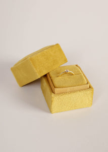 Mini Square Jewelry Box | Chartreuse