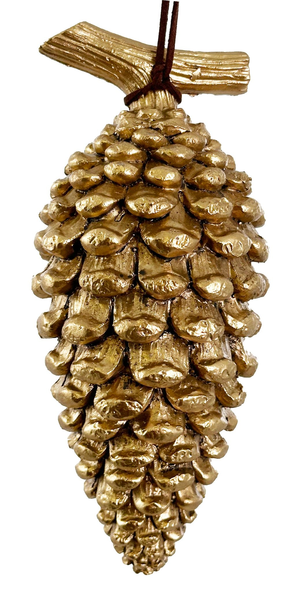 Gold Pinecone Ornament