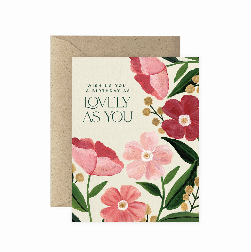 Poppy Lovely Birthday Greeting Card