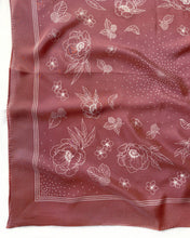 Load image into Gallery viewer, Classic Rosewood Floral Bandana Scarf
