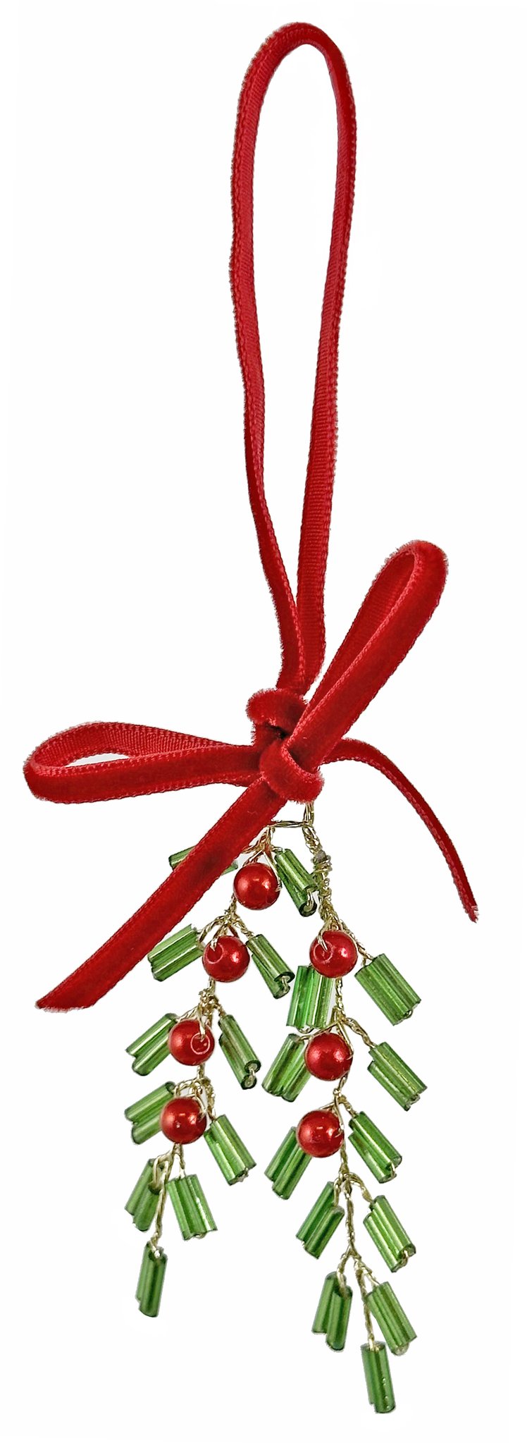 Mini Beaded Branch Ornament