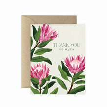 Load image into Gallery viewer, King Protea Thank You Greeting Card
