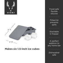 Load image into Gallery viewer, 1.5&quot; Highball Ice Cube Tray w/ Lid
