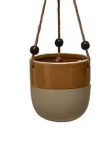 Hanging Planter With Beads